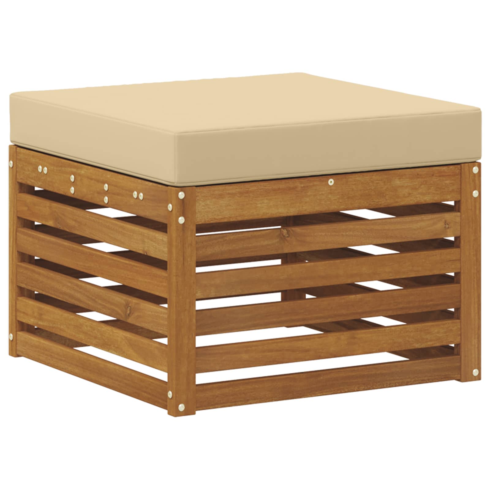 Outdoor-Sofagarnitur mit Kissen 5 pcs Natur und Beige