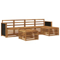 Outdoor-Sofagarnitur 6 pcs Natur