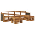 Outdoor-Sofagarnitur 6 pcs Natur