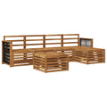 Outdoor-Sofagarnitur 6 pcs Natur
