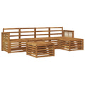 Outdoor-Sofagarnitur 6 pcs Natur