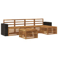 Outdoor-Sofagarnitur 6 pcs Natur
