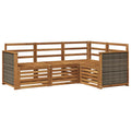 Sofagarnituren 4 pcs Massivholz Akazie