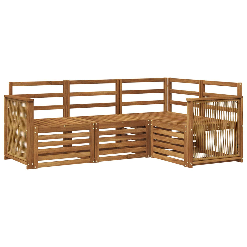 Sofagarnituren 4 pcs Massivholz Akazie