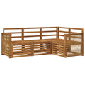 Sofagarnituren 4 pcs Massivholz Akazie