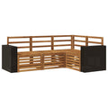 Sofagarnituren 4 pcs Massivholz Akazie