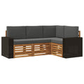 Sofagarnituren mit Kissen 4 pcs Massivholz Akazie