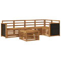 Ecksofa Set 5 pcs Natur Massivholz Akazie