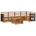 Ecksofa Set 5 pcs Natur Massivholz Akazie