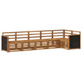 Ecksofa Set 5 pcs Natur Massivholz Akazie