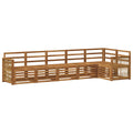 Ecksofa Set 5 pcs Natur Massivholz Akazie