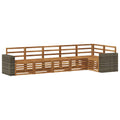 Ecksofa Set 6 pcs Natur Massivholz Akazie
