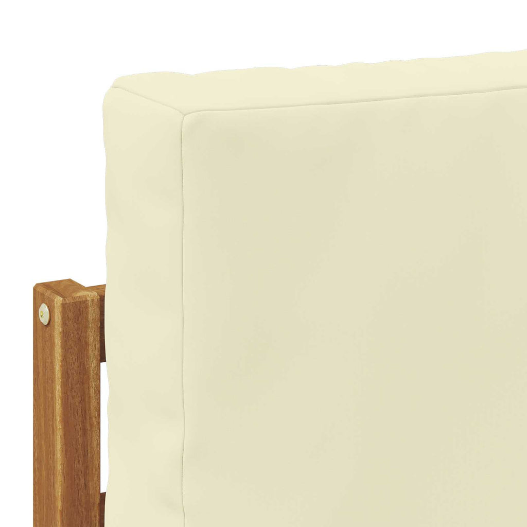 Ecksofa Set mit Kissen 6 pcs Natur und Creme