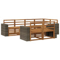 Ecksofa Set 7 pcs Natur