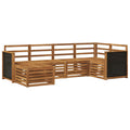 Ecksofa Set 5 pcs Natur Massivholz Akazie