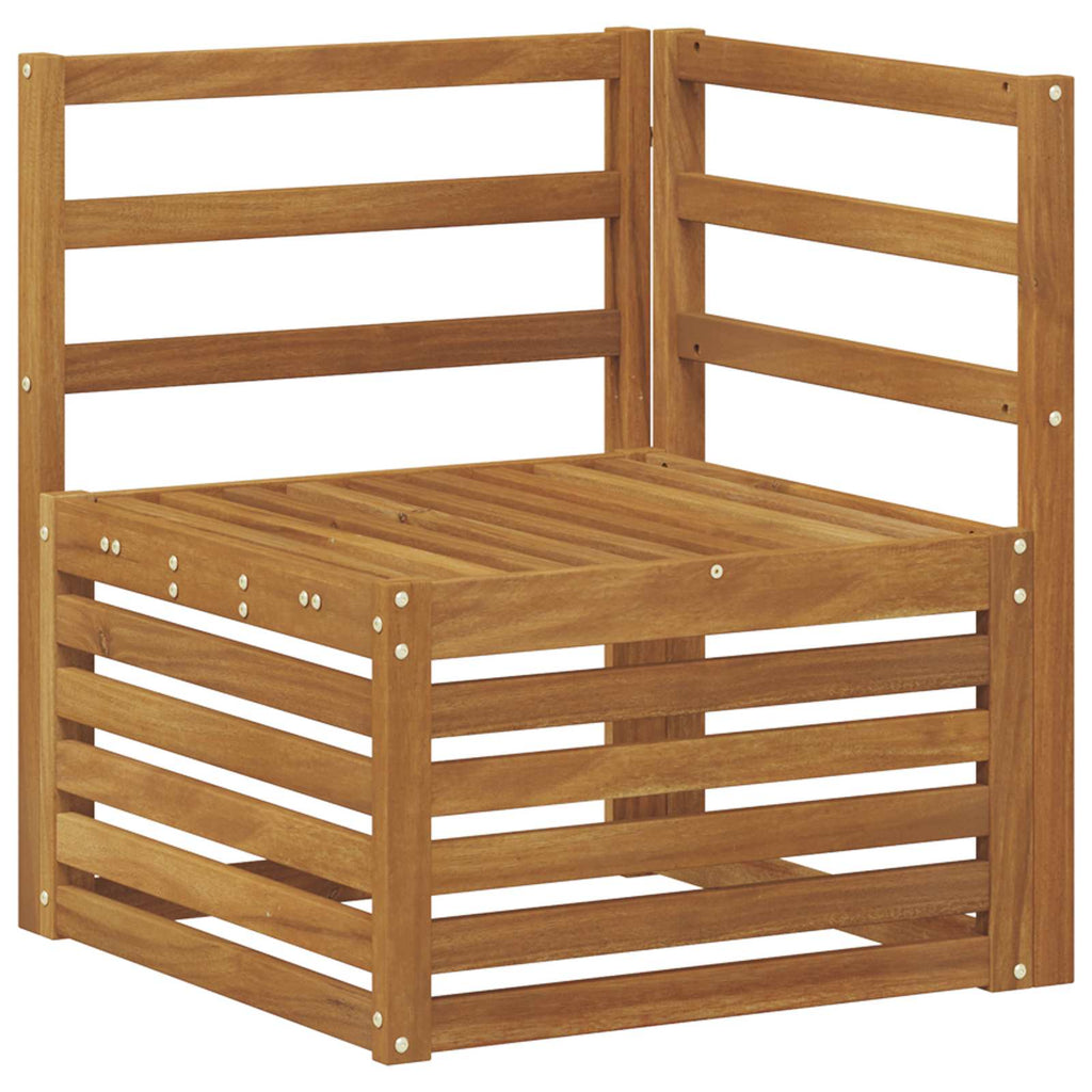 Ecksofa Set 5 pcs Natur Massivholz Akazie