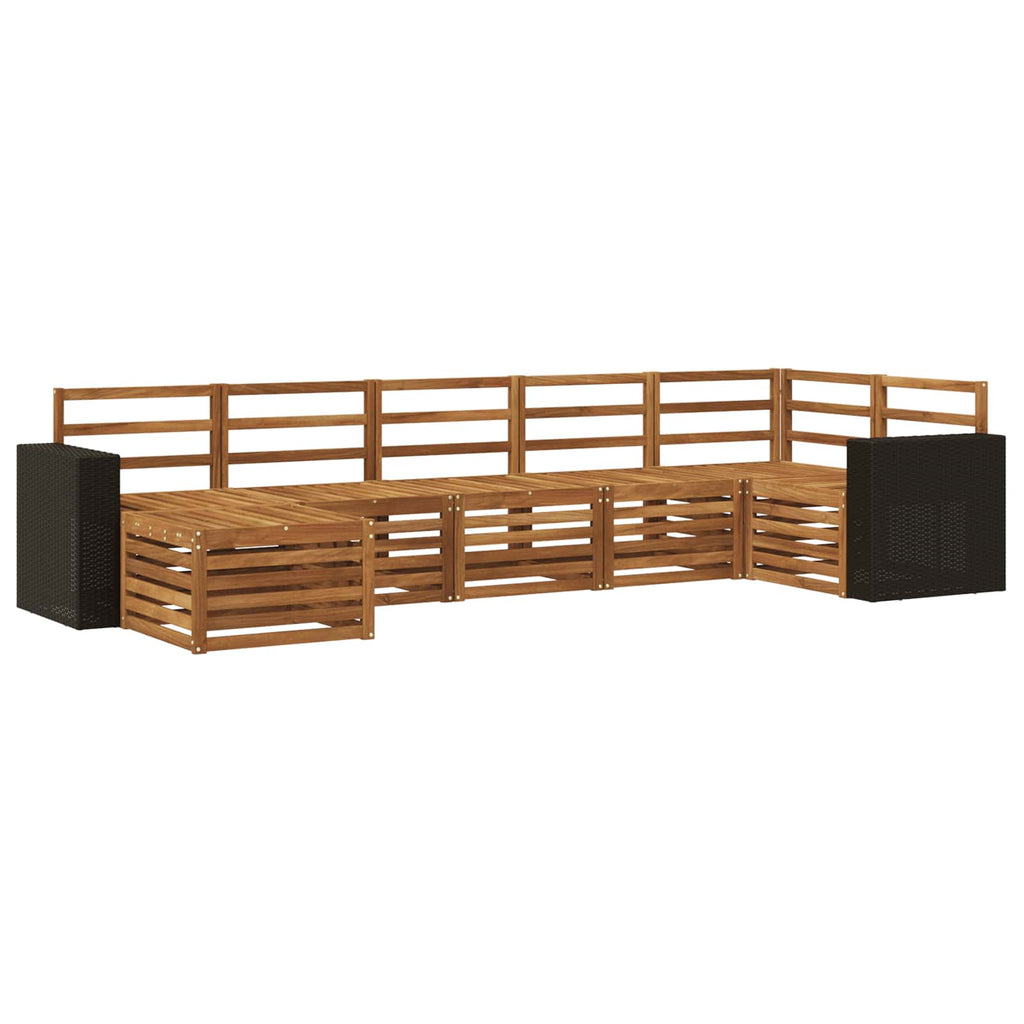Ecksofa Set 7 pcs Natur