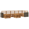 Outdoor-Sofagarnitur 8 pcs Natur Massivholz Akazie