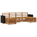 Sofagarnituren 6 pcs Natur Massivholz Akazie