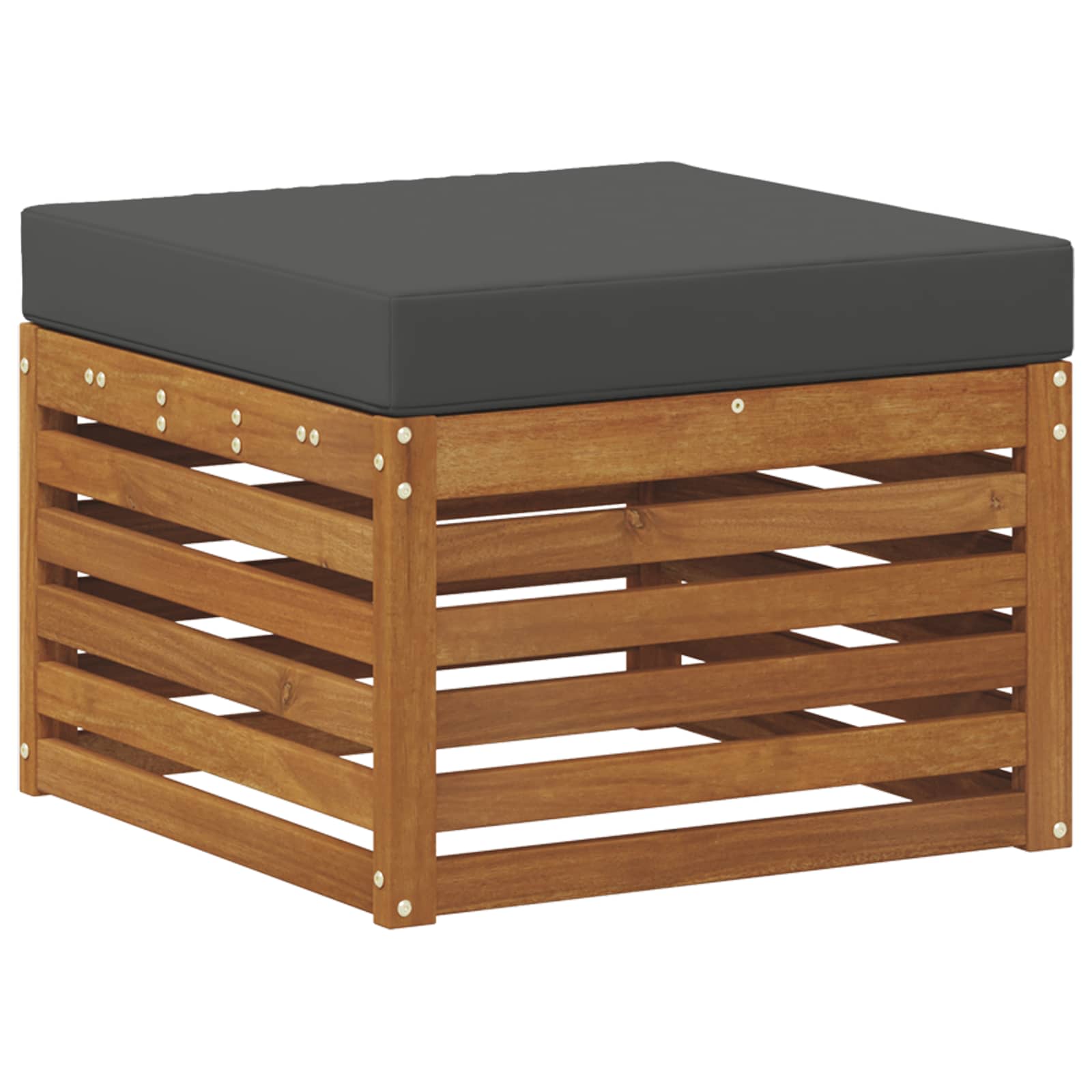 Outdoor-Sofagarnitur mit Kissen 8 pcs Natur und Anthrazit