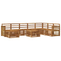 Outdoor-Sofagarnitur 7 pcs Natur Massivholz Akazie