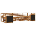 Ecksofa Set 6 pcs Natur Massivholz Akazie