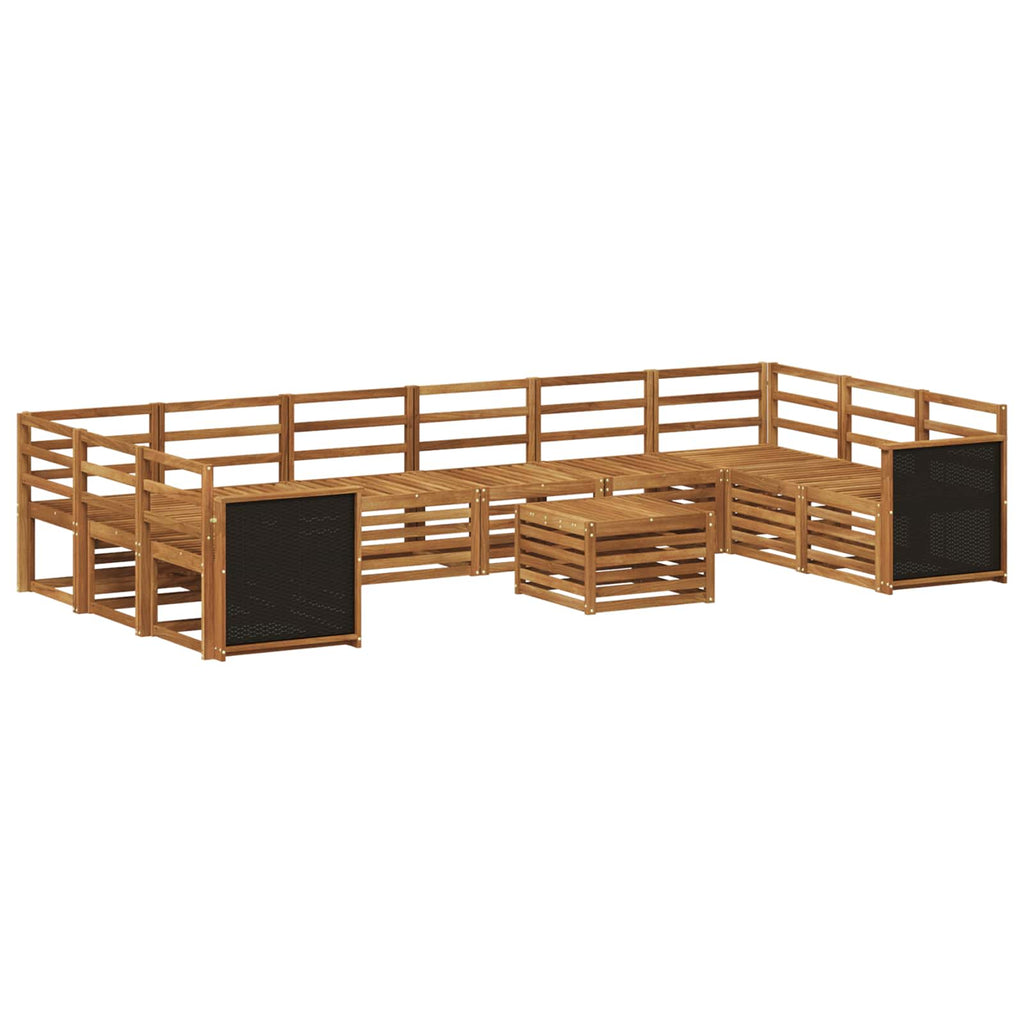 Outdoor-Sofagarnitur 8 pcs Natur Massivholz Akazie