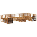 Outdoor-Sofagarnitur 8 pcs Natur Massivholz Akazie