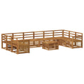 Outdoor-Sofagarnitur 8 pcs Natur Massivholz Akazie