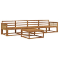 Outdoor-Sofagarnitur 5 pcs Natur Massivholz Akazie