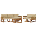 Outdoor-Sofagarnitur 6 pcs Natur und Beige