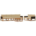 Outdoor-Sofagarnitur 7 pcs Natur und Beige