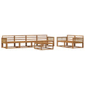 Outdoor-Sofagarnitur 7 pcs Natur Massivholz Akazie