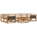 Outdoor-Sofagarnitur 7 pcs Natur Massivholz Akazie