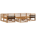 Outdoor-Sofagarnitur 7 pcs Natur Massivholz Akazie