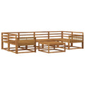 Outdoor-Sofagarnitur 7 pcs Natur Massivholz Akazie