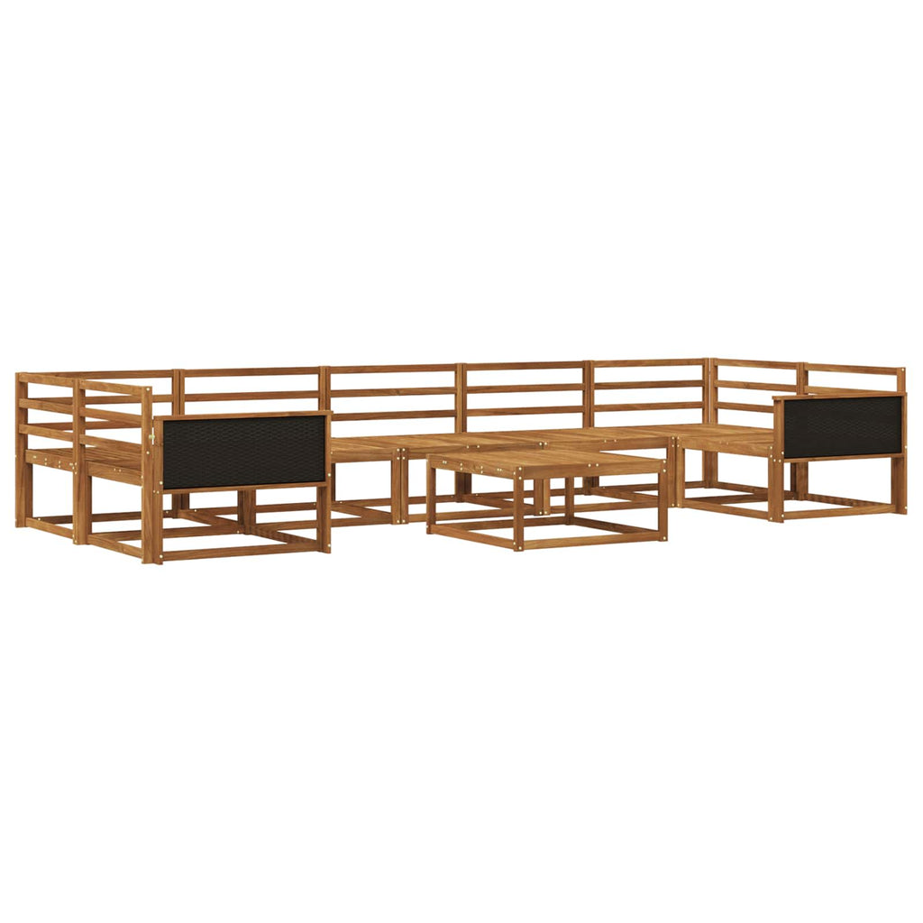Outdoor-Sofagarnitur 8 pcs Natur Massivholz Akazie