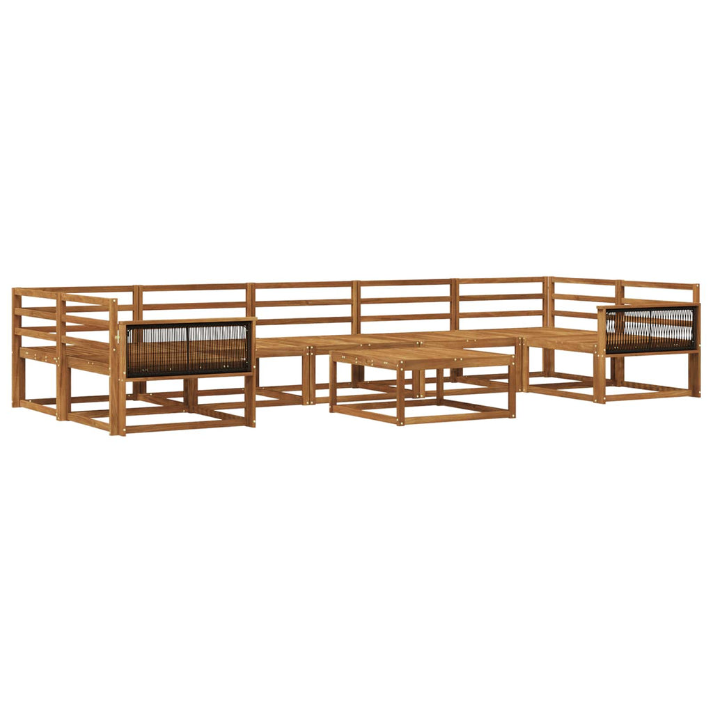 Outdoor-Sofagarnitur 8 pcs Natur Massivholz Akazie