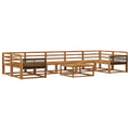 Outdoor-Sofagarnitur 8 pcs Natur Massivholz Akazie