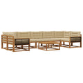 Outdoor-Sofagarnitur 8 pcs Natur und Beige