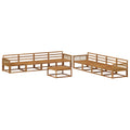 Outdoor-Sofagarnitur 9 pcs Natur Massivholz Akazie