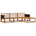 Outdoor-Sofagarnitur 4 pcs Natur Massivholz Akazie