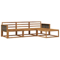 Outdoor-Sofagarnitur 4 pcs Natur Massivholz Akazie