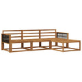Outdoor-Sofagarnitur 4 pcs Natur Massivholz Akazie