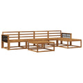 Outdoor-Sofagarnitur 6 pcs Natur Massivholz Akazie