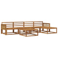 Outdoor-Sofagarnitur 6 pcs Natur Massivholz Akazie