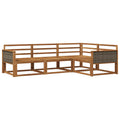 Outdoor-Sofagarnitur 4 pcs Natur Massivholz Akazie