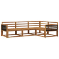 Outdoor-Sofagarnitur 4 pcs Natur Massivholz Akazie