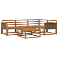 Outdoor-Sofagarnitur 5 pcs Natur Massivholz Akazie