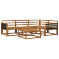 Outdoor-Sofagarnitur 5 pcs Natur Massivholz Akazie